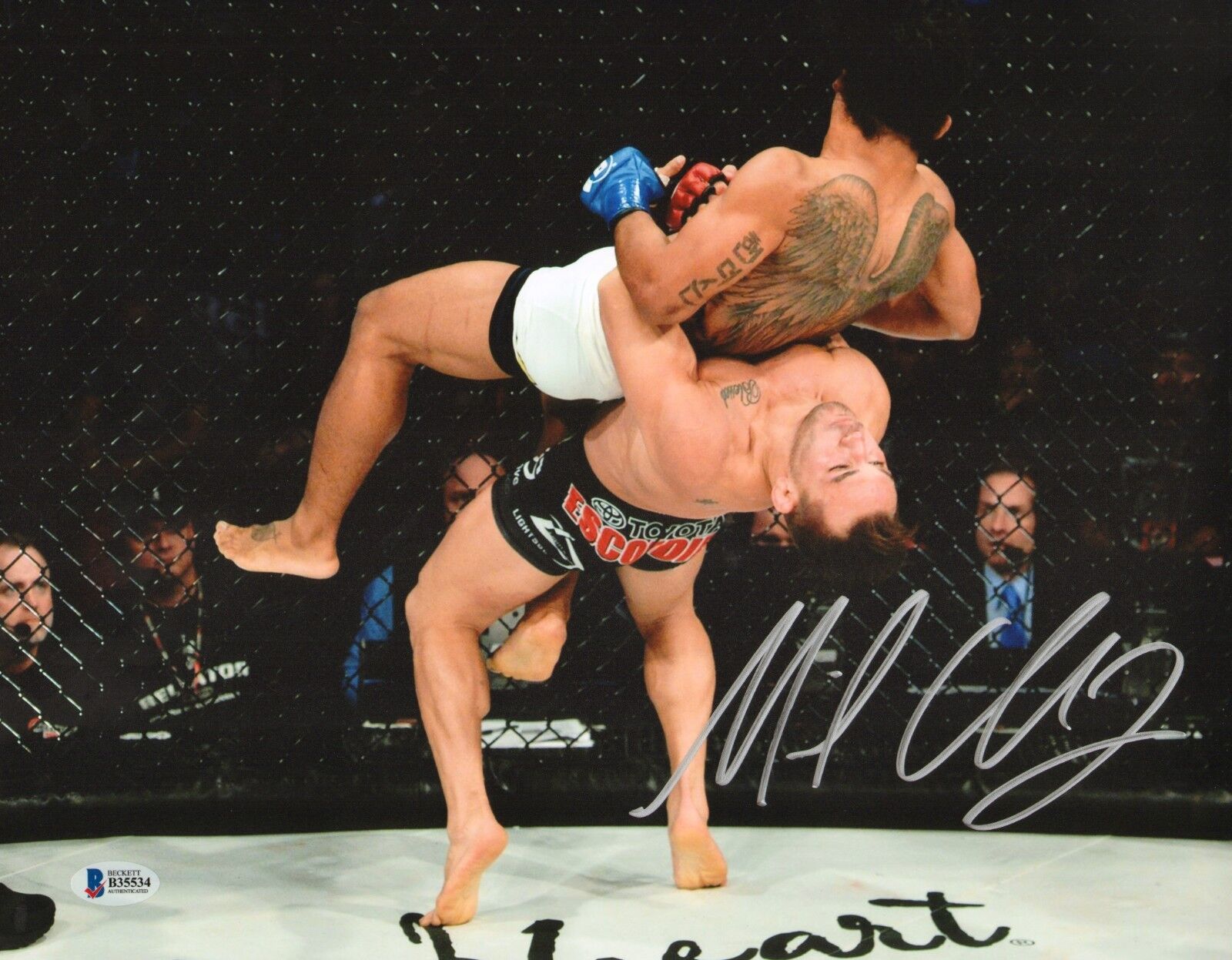 Michael Chandler Signed 11x14 Photo Poster painting BAS Beckett COA Bellator MMA 165 Autograph 2