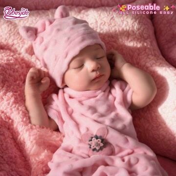 Babeside Aurora 16" Realistic Silicone Sleeping Baby Little Infant Girl Healing of the Heart