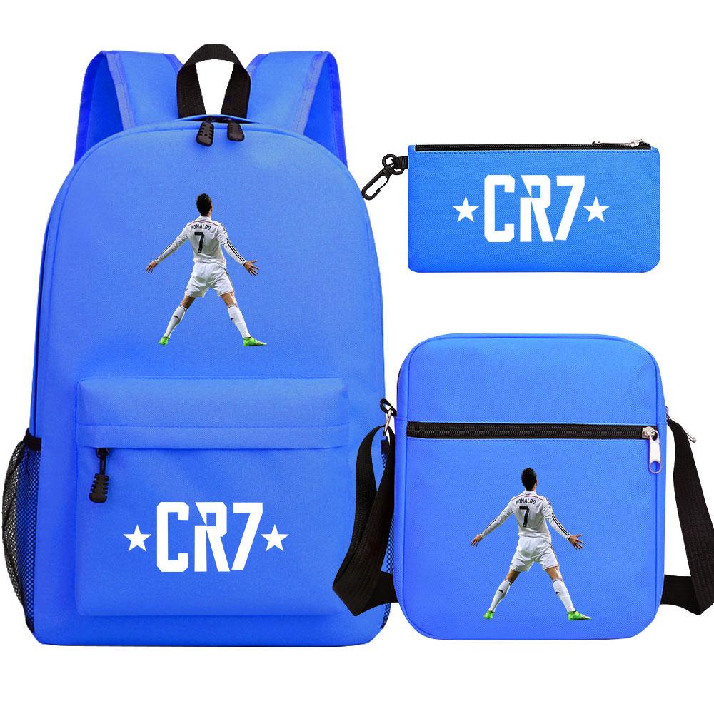Mayoulove Cristiano Ronaldo Backpack Lightweight Design with Multiple Pockets for School Use-Mayoulove