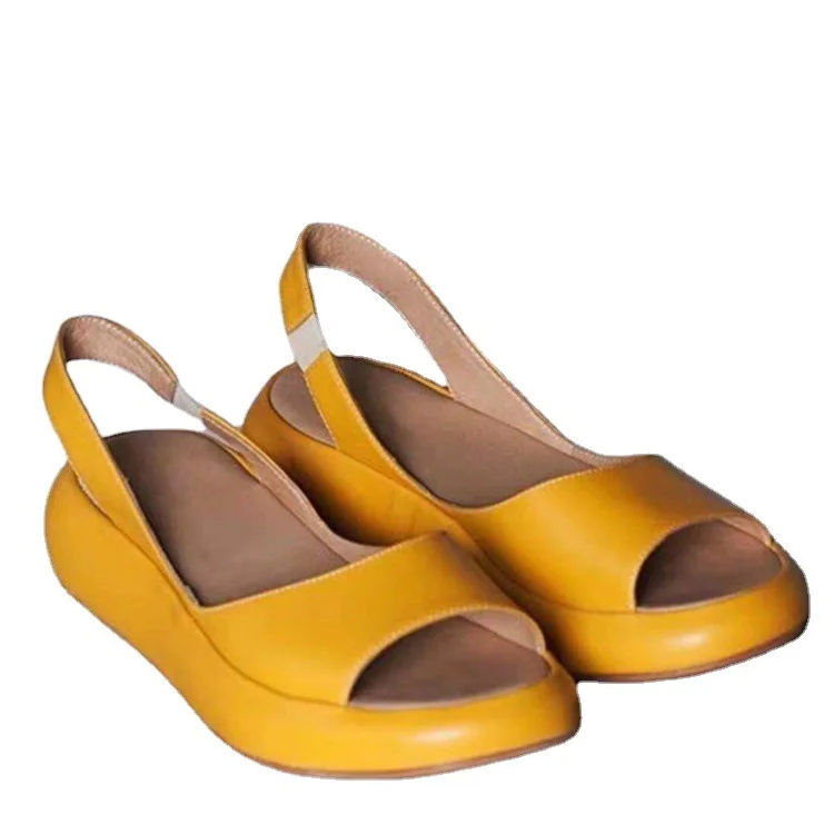 Breakj Breakj Women's 2023 New WISH Hot Fashion Flat-Soled Sandals Large-Size Women's Slippers