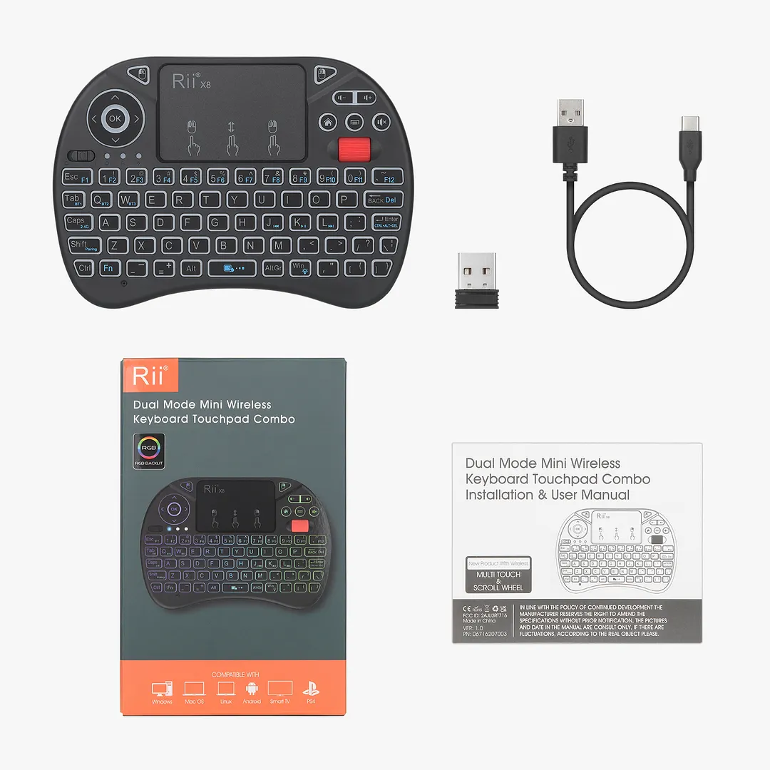 Rii X8BT Wireless Bluetooth keyboard 