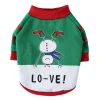 Pet Winter Christmas Snowman Dog Clothes Jacket Coat Puppy