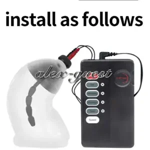 pornhint Pornhint New Electric Chastity Cage Dilator Penis Plug Men Ball Stretcher E-Stim Set
