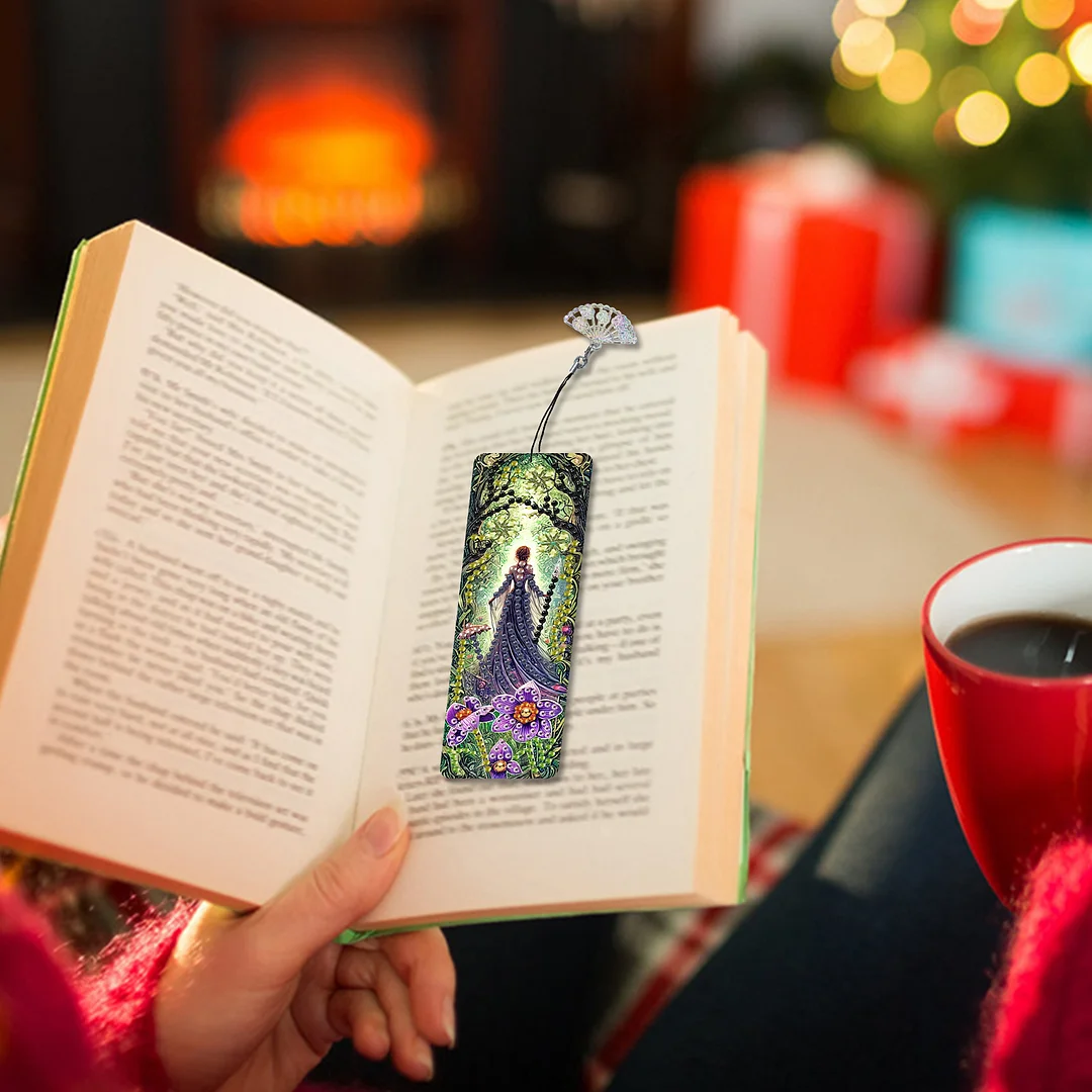 12Pcs Fairies and Flowers DIY Diamond Painting Bookmarks for Reading Enthusiasts