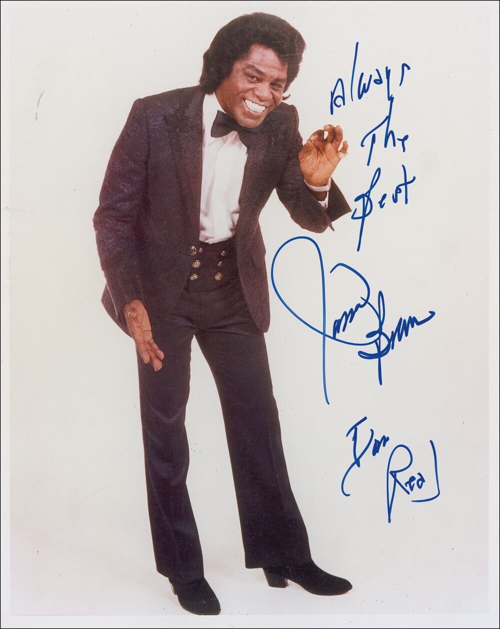 JAMES BROWN Signed Photo Poster paintinggraph - Singer / Vocalist - 'Godfather Of Soul' preprint