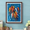 Full Embroidery Koi Fish DIY Cross Stitch Kits Stamped 11CT Needlework Sets