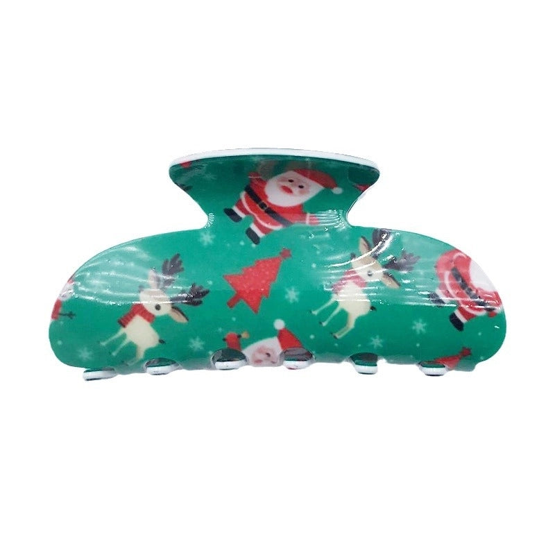 Women’s Minimalist Classic Style Snowflake Plastic Resin Hair Claws