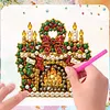 10PCS DIY Pearl Diamond Painting Christmas Fridge Magnets, Sparkling Rhinestone Refrigerator Magnet Craft Kit for Home Decor & Gifts