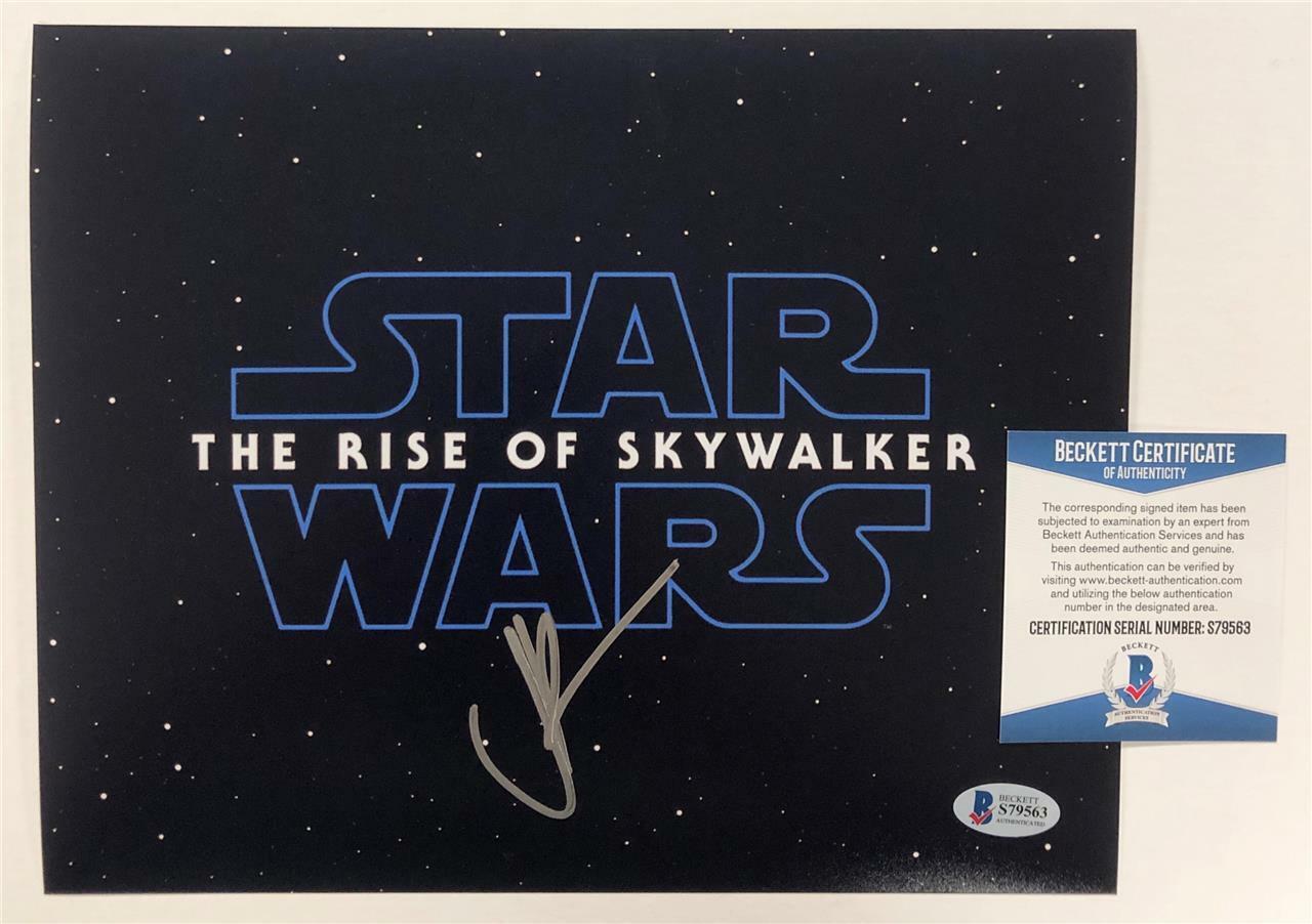 Director JJ Abrams signed Star Wars The Rise of Skywalker 8x10 Photo Poster painting C ~ BAS COA