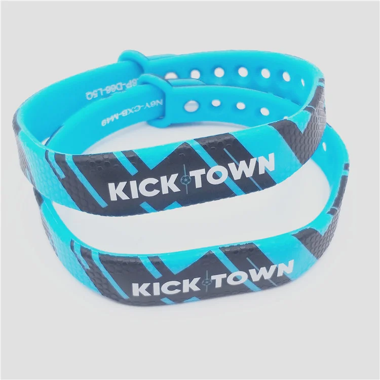 ISO14443A 13.56MHZ ISO1443A 1KB Silicone Rfid bracelet