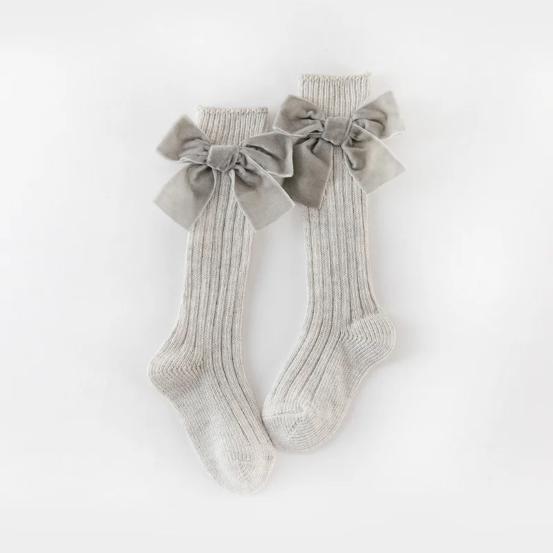 Letclo™ 2021 Autumn And Winter Girls Bow-knot Cotton Socks letclo Letclo