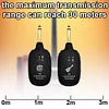 A8 UHF Wireless System Electric Guitar Pickup Audio Transmitter Receiver
