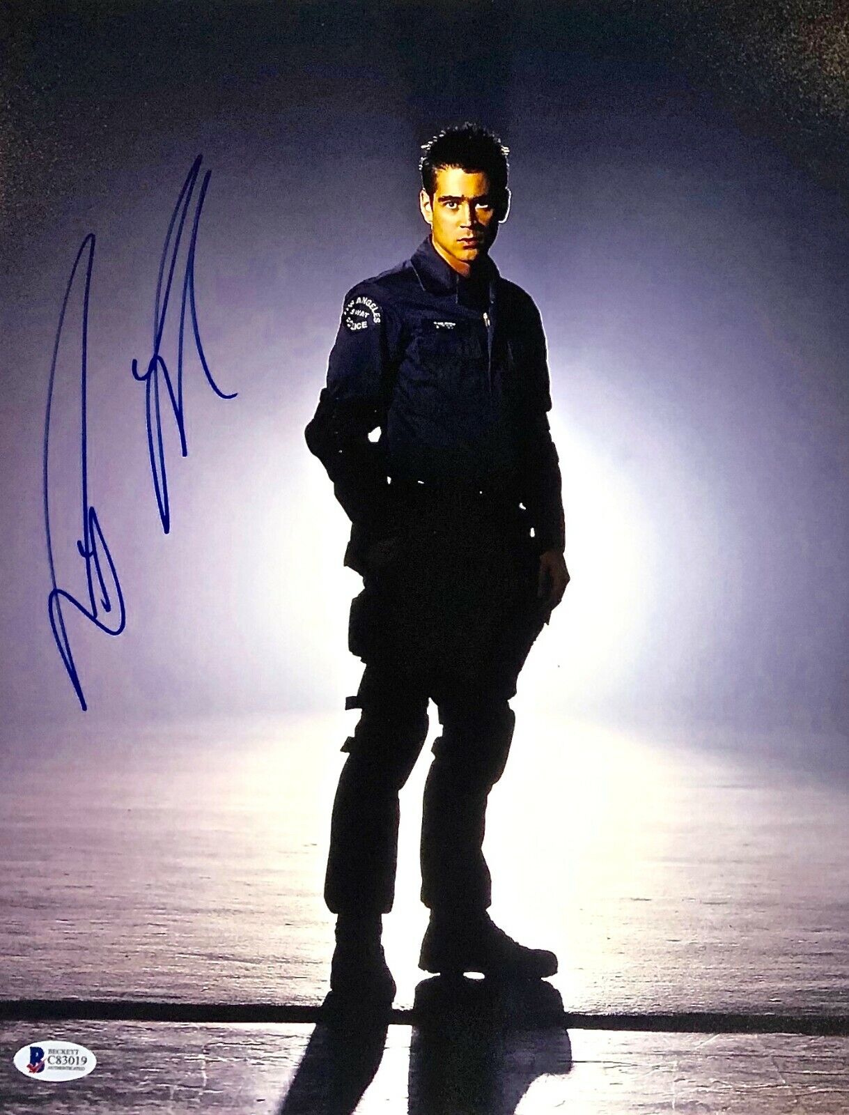 COLIN FARRELL Autograph Signed S.W.A.T. JIM STREET 11x14 Photo Poster painting BECKETT CERT