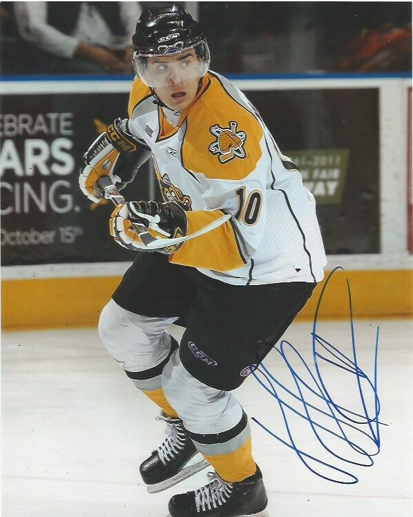 Sarnia Sting Nail Yakupov Signed Autographed 8x10 Photo Poster painting COA B