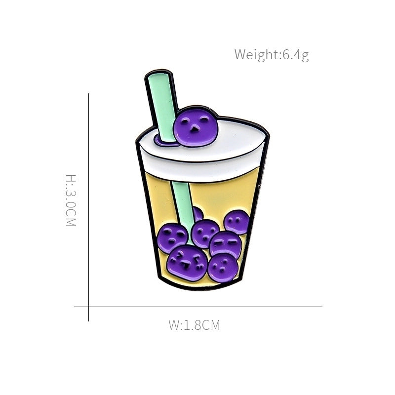 Cartoon Style Cute Pin Cup Alloy Stoving Varnish Women’S Brooches