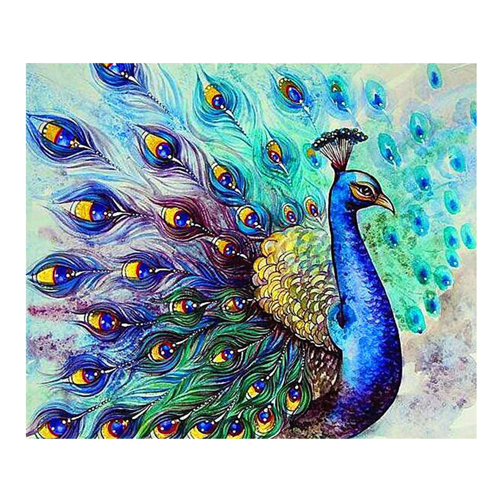 

Peacock - 11CT Stamped Cross Stitch - 60*50CM, 501 Original