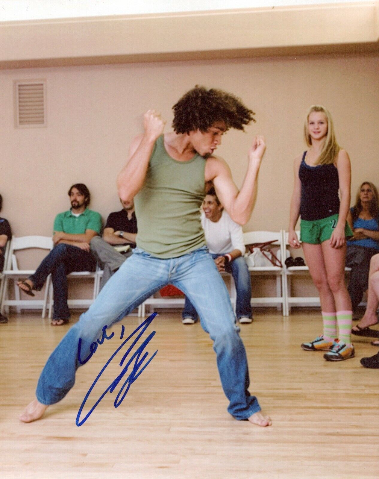 Corbin Bleu head shot autographed Photo Poster painting signed 8x10 #1 small dings out of focus