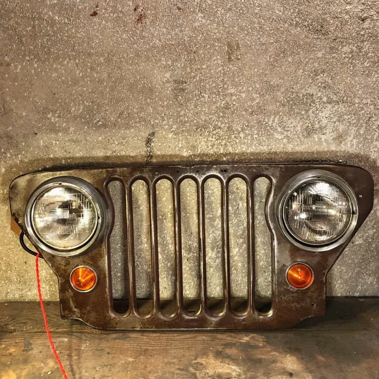 Classic Vintage Salvaged Jeep Grille