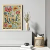 Flowers Calligraphy-14CT Stamped Cross Stitch 30*40cm/11.81*15.75in tapestrymarket