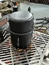 2Pcs Camping Cooking Pot Aluminum Alloy Backpacking Pot Gear for Trekking Hiking