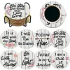 8pcs Love and Faith Saying Diamond Painting Art Acrylic Coasters