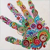 >SALE<5D DIY Part Drill Diamond Painting Palm Special Shaped Resin Rhinestones