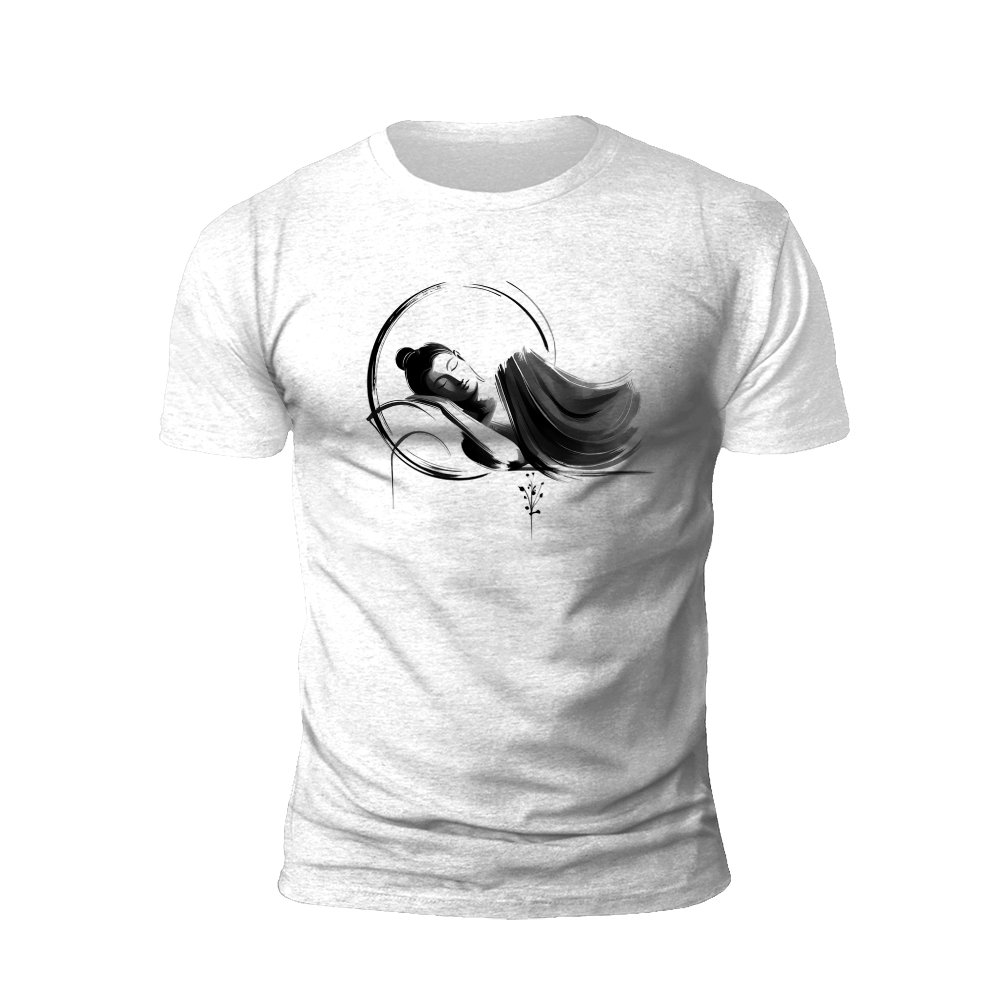 Ink Wash Sleeping Buddha T-Shirt