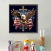 American Eagle Cross-11CT Stamped Cross Stitch 40*40cm