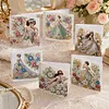 6pcs Diamond Painting Dream Girl Greeting Card Kits with Envelopes for Family Friend Gifts