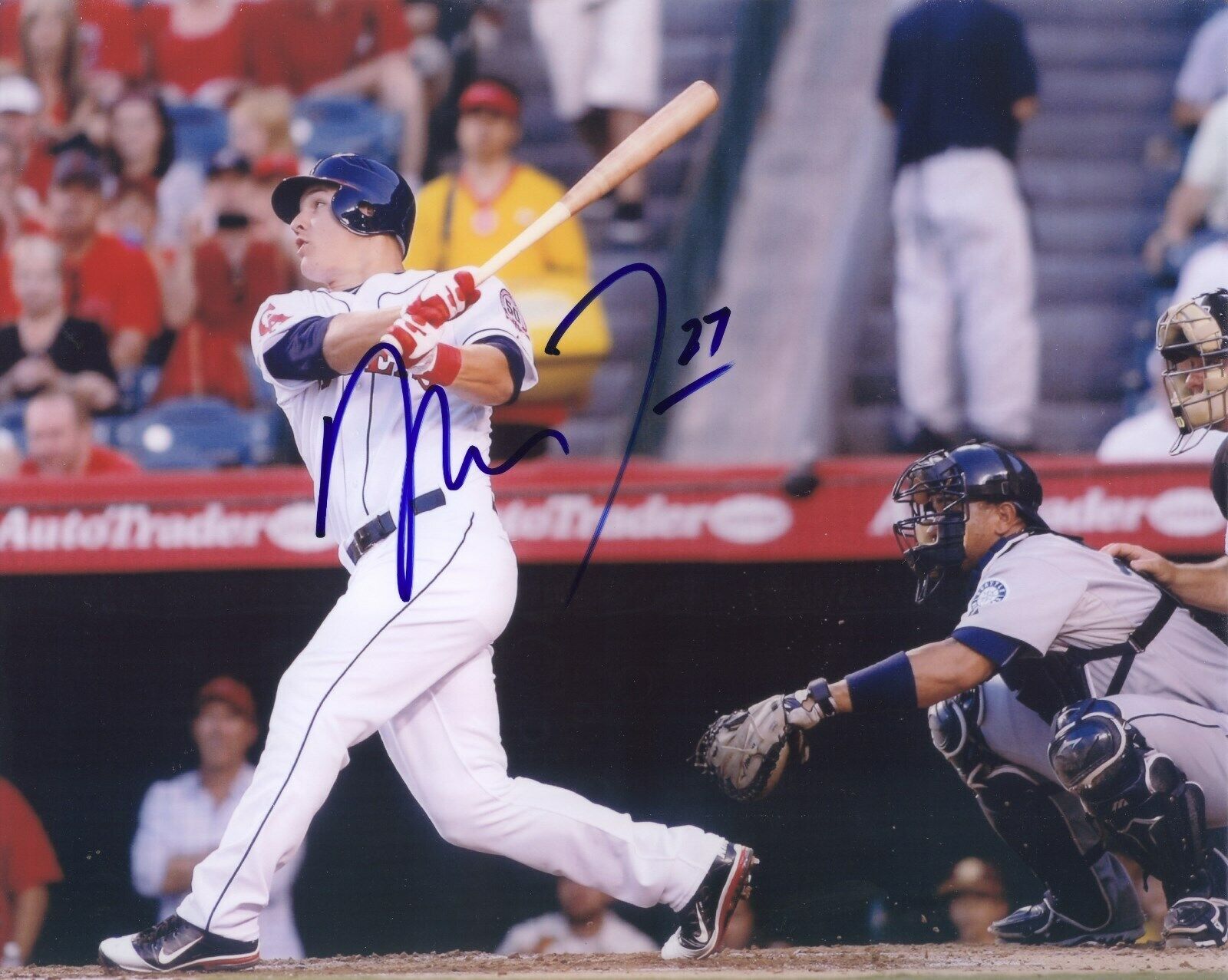 MIKE TROUT - ANGELS Autographed Signed 8x10 Reprint Photo Poster painting!