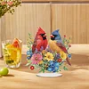 2D Flat Bird DIY Acrylic Table Top Diamond Painting Ornament Kits for Adults
