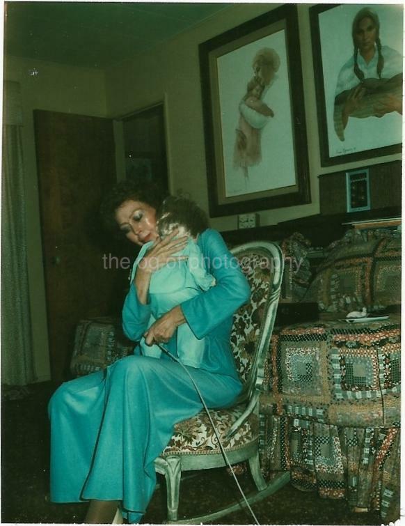 PRETTY WOMAN CUDDLING BABY DOLL Found Photo Poster painting Original Snapshot VINTAGE 98 17 W