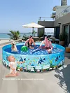 Inflatable Swimming Pool Large Capacity Blow Up Family Pool Bathtub Pool for Kid