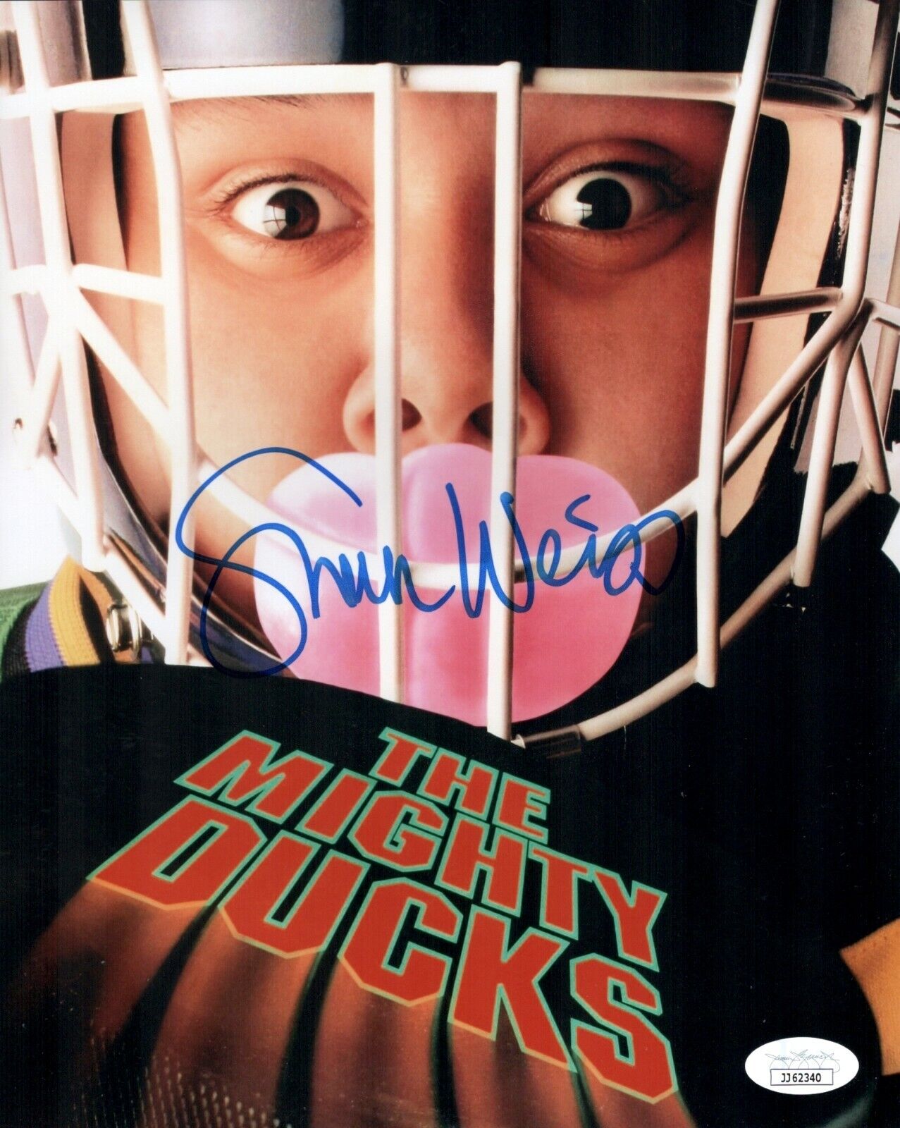 SHAUN WEISS Signed 8x10 Photo Poster painting Greg Goldberg The Mighty Ducks #33 COA JSA Cert