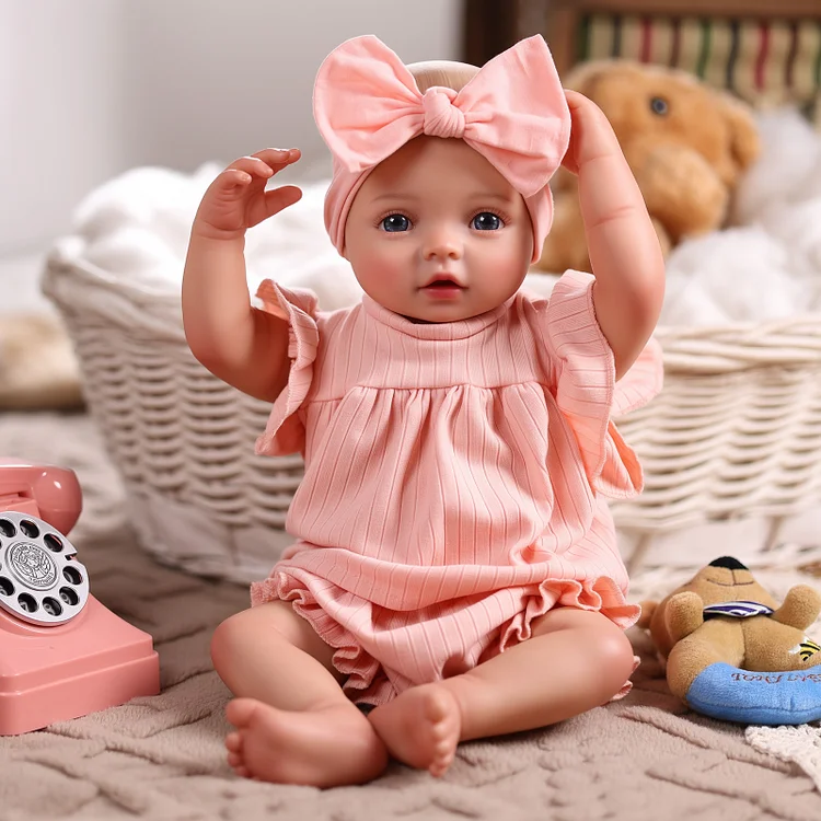 Babeside Quiet Reborn Baby Terry 17'' Little Infant Girl Moments Of Care