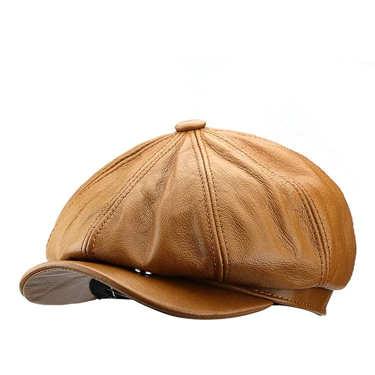 "KENMARE" NEWSBOY HEAD LAYER COWHIDE CAP
