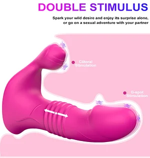 Eden Rose Thrusting Clit Stimulator Panty Vibrator: Two Control Options for Enhanced Pleasure