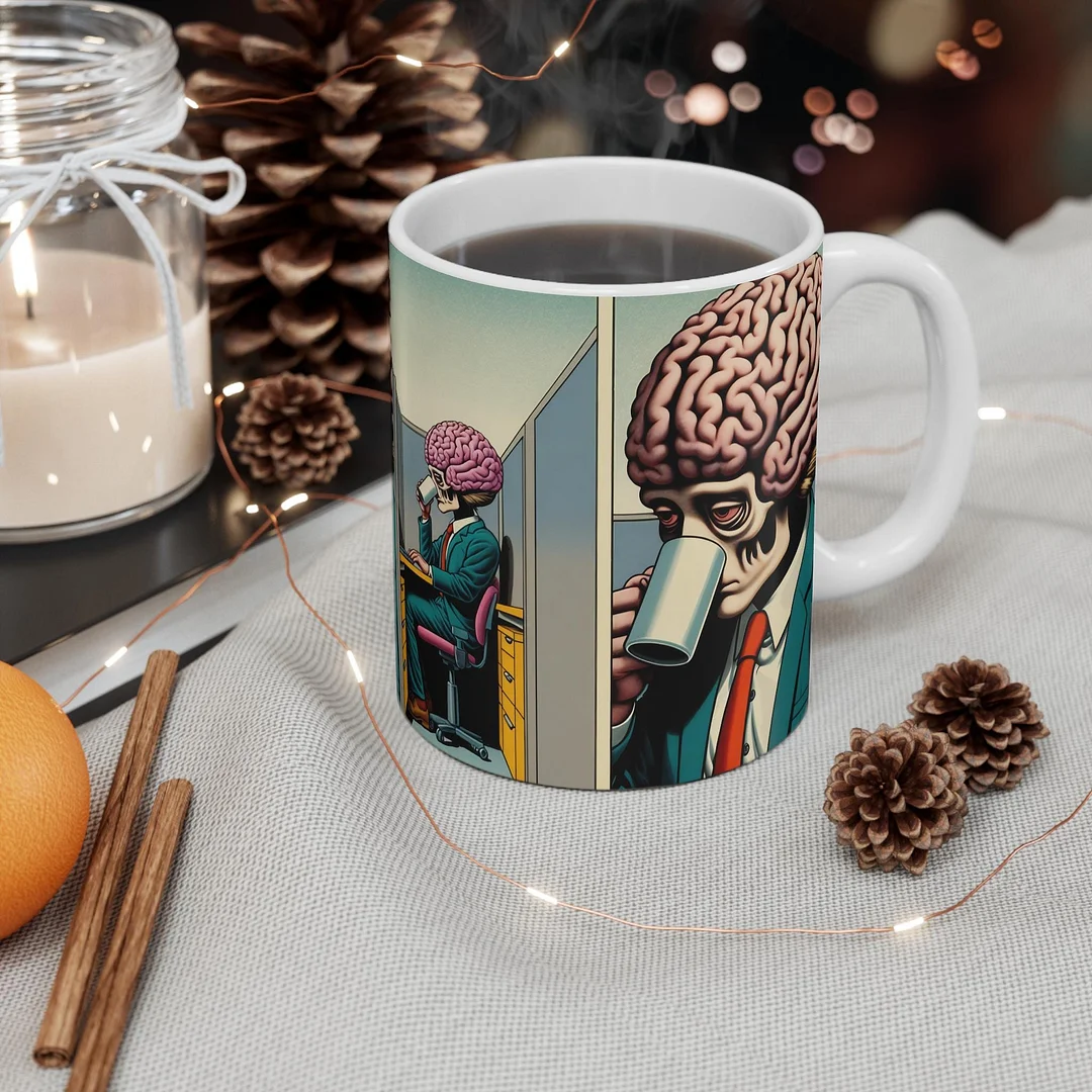 9 to 5 Office Zombie Coffee Mug
