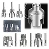 Water Pipe Wrench Thread for 1/2 & 3/4 & 1 Inch PVC/Plastic Pipes Drill Driven Plumbing Repair Kit Pipe Thread Cutting Tool Compatible for Electric Drill