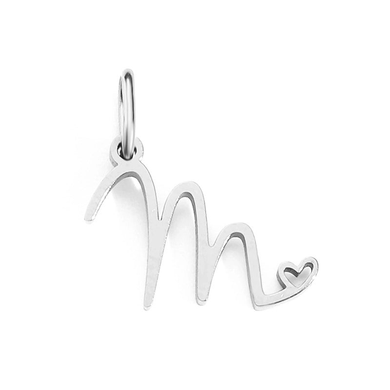 1 Piece Minimalist Letter Stainless Steel Plating Pendant Jewelry Accessories