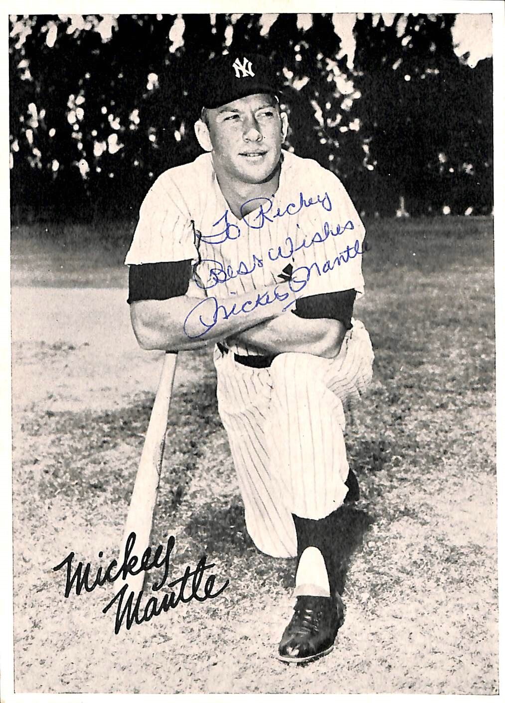 Yankees Mickey Mantle Best Wishes