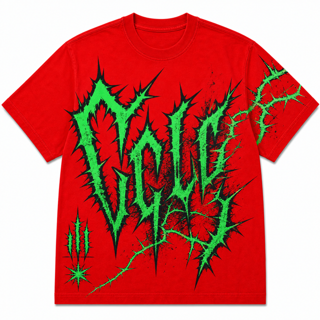 Neon Thorn Cotton T-Shirt