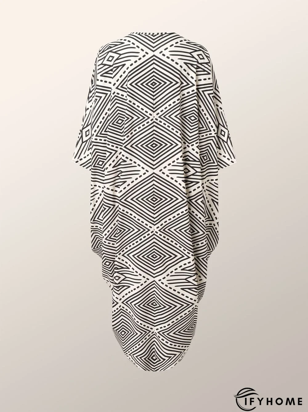 Vacation Long sleeve Elegant Ethnic Batwing Sleeve Dress | IFYHOME