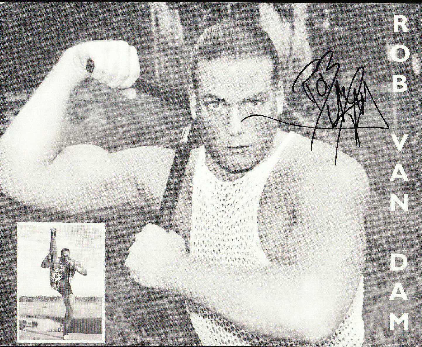 EARLY ROB VAN DAM SIGNED AUTOGRAPH 8X10 Photo Poster painting WRESTLING ECW COA WWE WCW