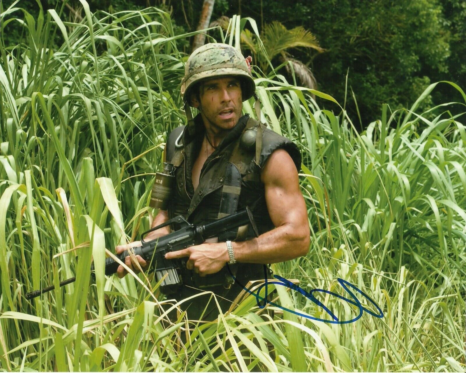 BEN STILLER SIGNED TROPIC THUNDER Photo Poster painting UACC REG 242 AUTHENTIC AUTOGRAPHS (2)