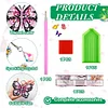 8Pcs Butterfly Diamond Painting Bookmarks Acrylic DIY Diamond Art Bookmarks Kits