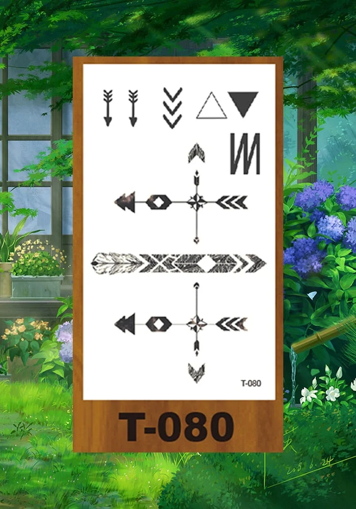 Drop Shipping Small Temporary Tattoo Stickers Expression Wolf Antlers Cartoon Girl Kid Arm Buttock Abdomen Neck Ankles Art Tatoo