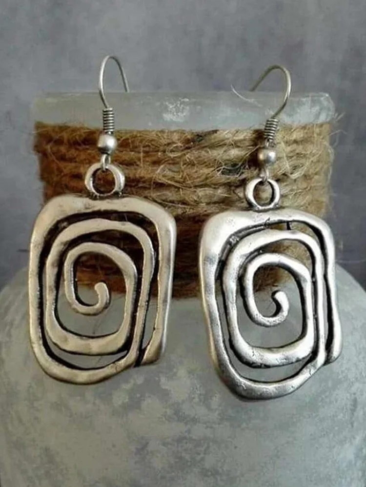 Creative Retro Swirl Earrings