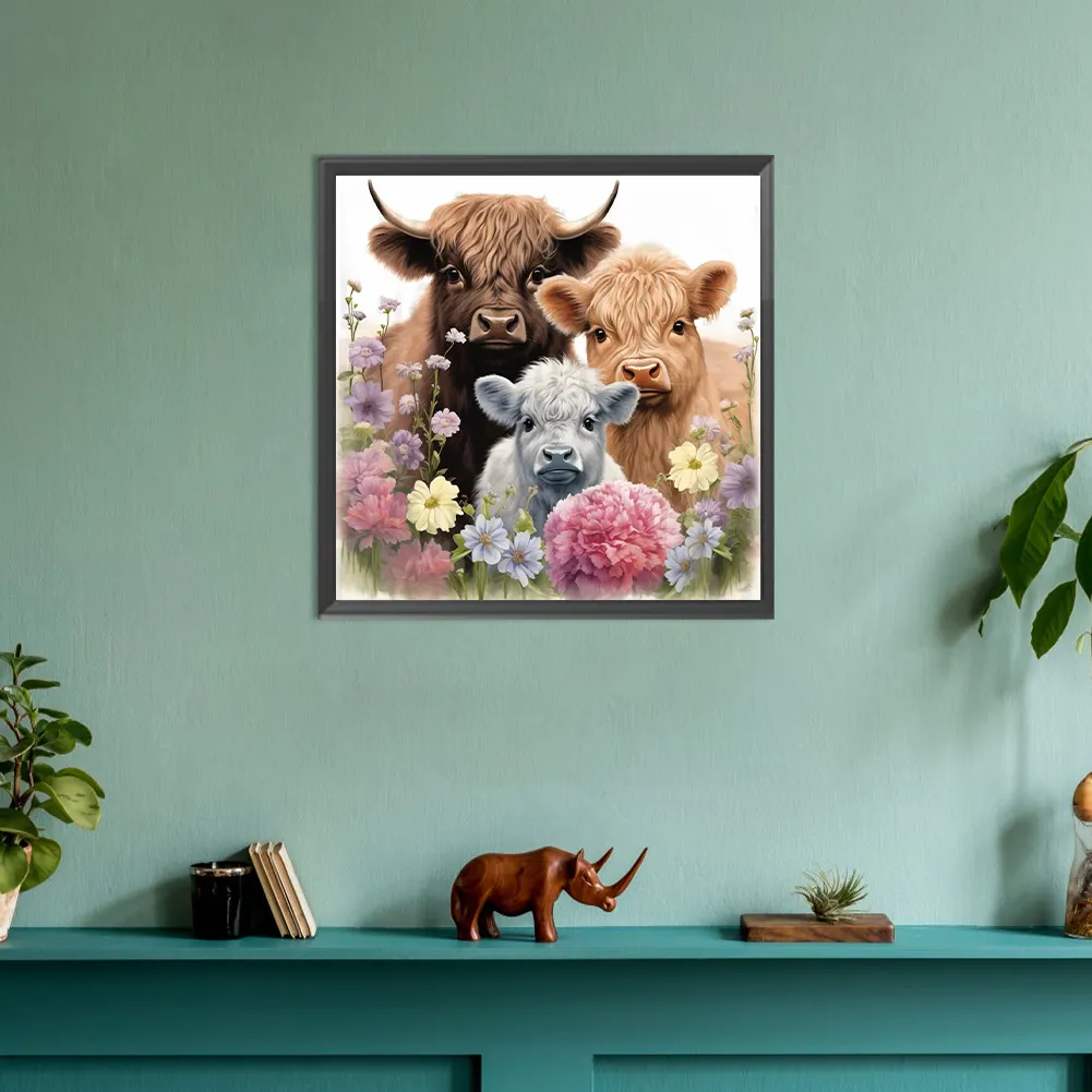 Diamond Painting - Full Round Drill - Yak&Lamb(Canvas|30*30cm)