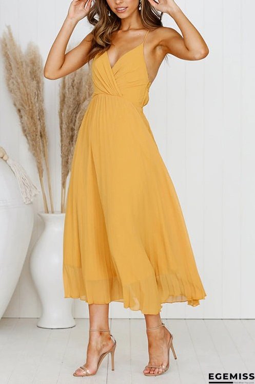 Spaghetti Strap Midi Dress | EGEMISS